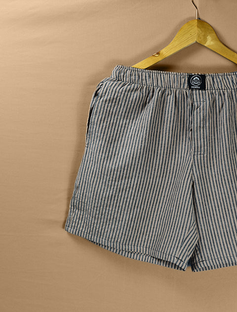 90's Dust Brown Printed Cotton Boxers - Saabu mode