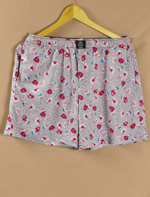 Red Floral Printed Cotton Light Weight Boxers