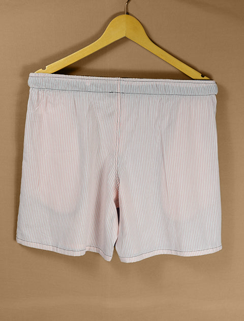 White & Pink Strips Cotton Light Weight Boxers - Saabu mode